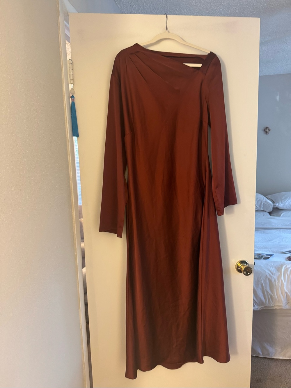 Rust Red Women's Asymmetrical Dress - reformation
